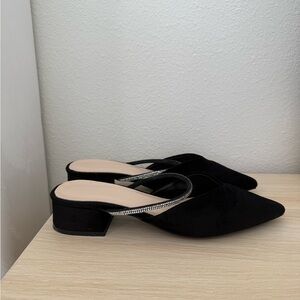 Elegant Black Women's Slingback Heels